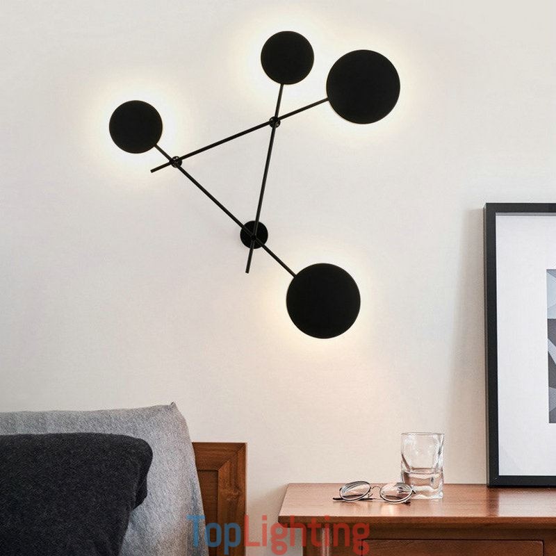 Modern Wall Light Geometric Shape Iron Fixture Sconce