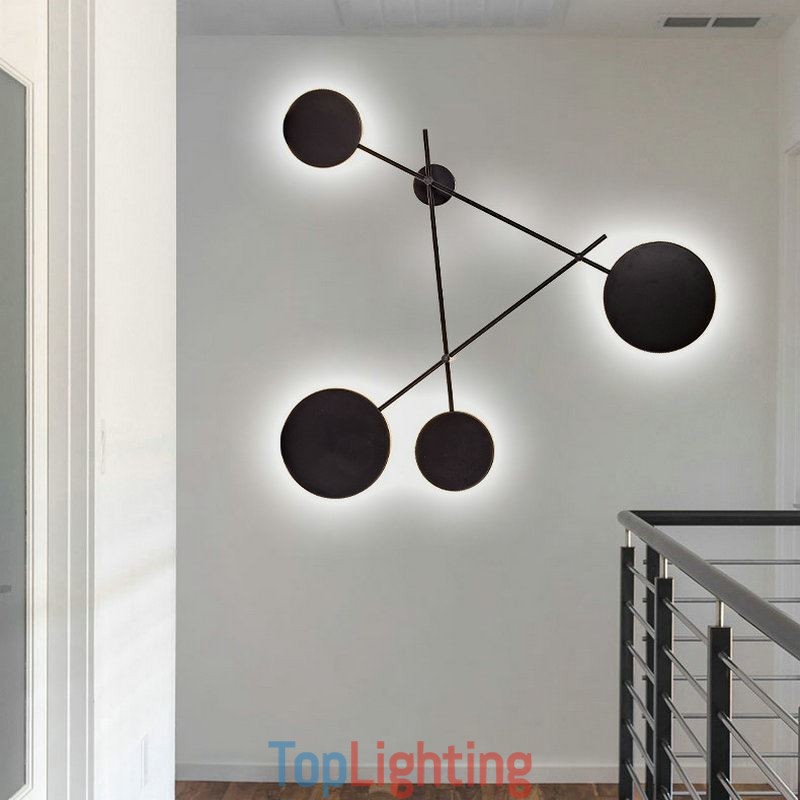 Modern Wall Light Geometric Shape Iron Fixture Sconce