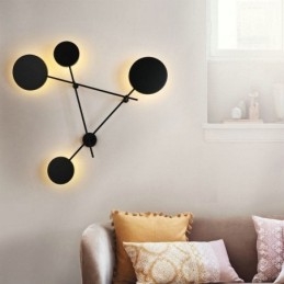 Modern Wall Light Geometric Shape Iron Fixture Sconce