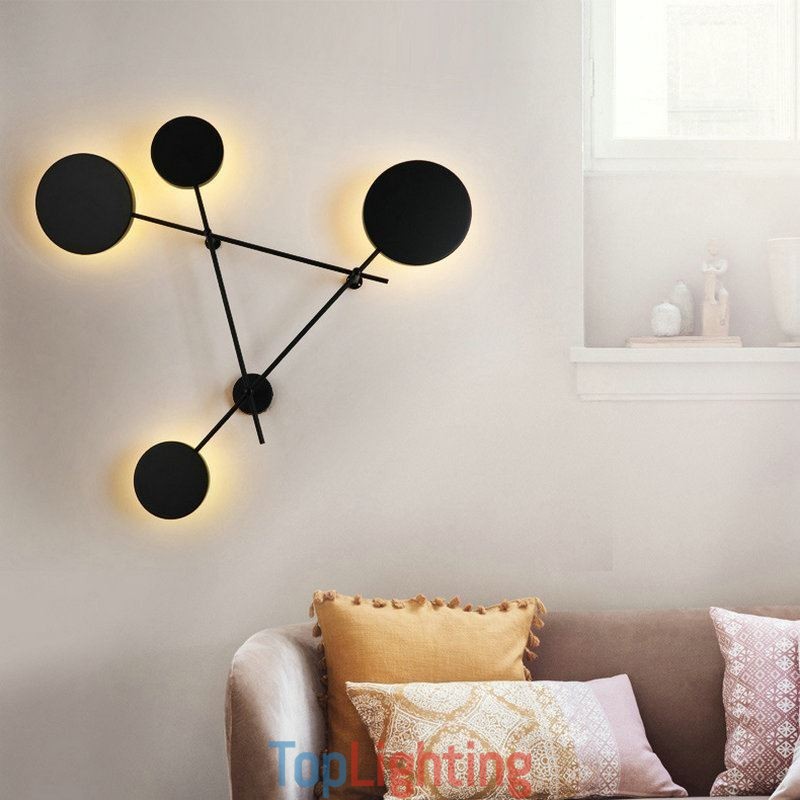 Modern Wall Light Geometric Shape Iron Fixture Sconce