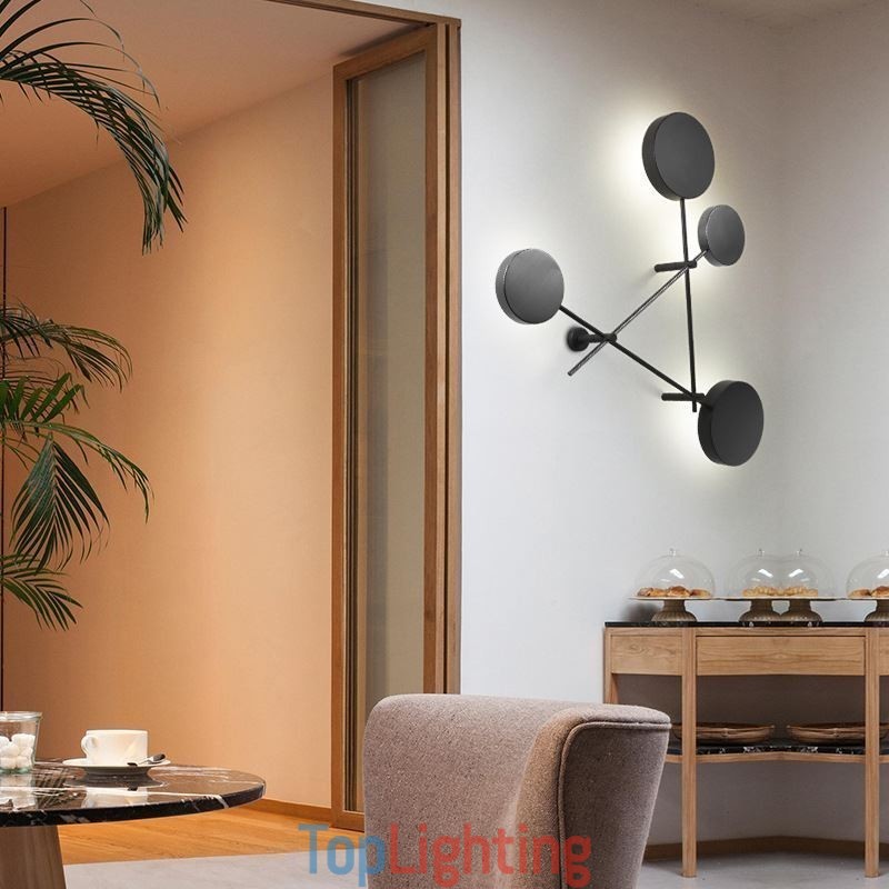 Modern Wall Light Geometric Shape Iron Fixture Sconce