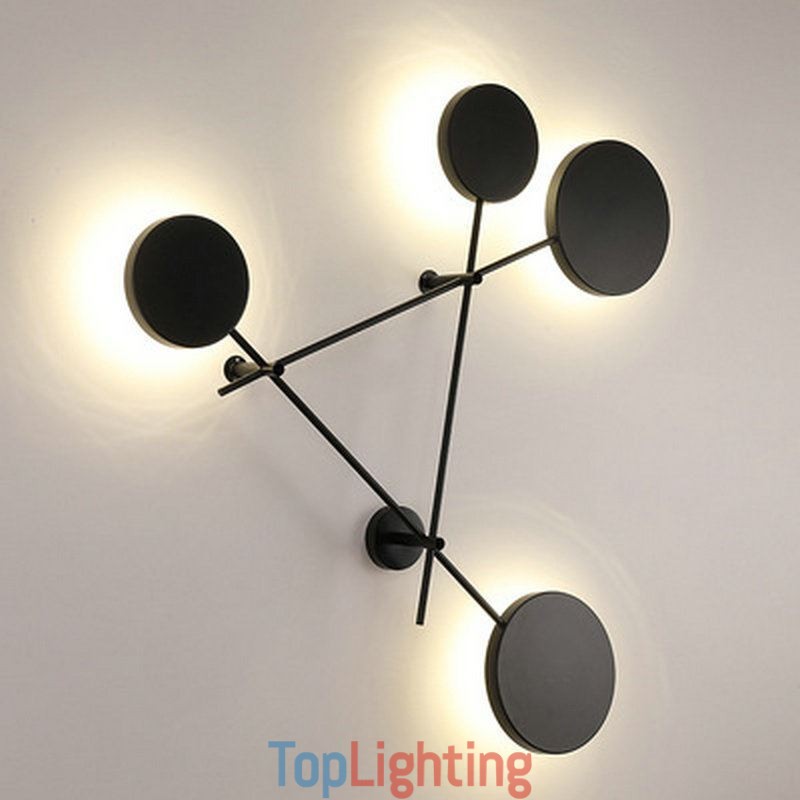 Modern Wall Light Geometric Shape Iron Fixture Sconce