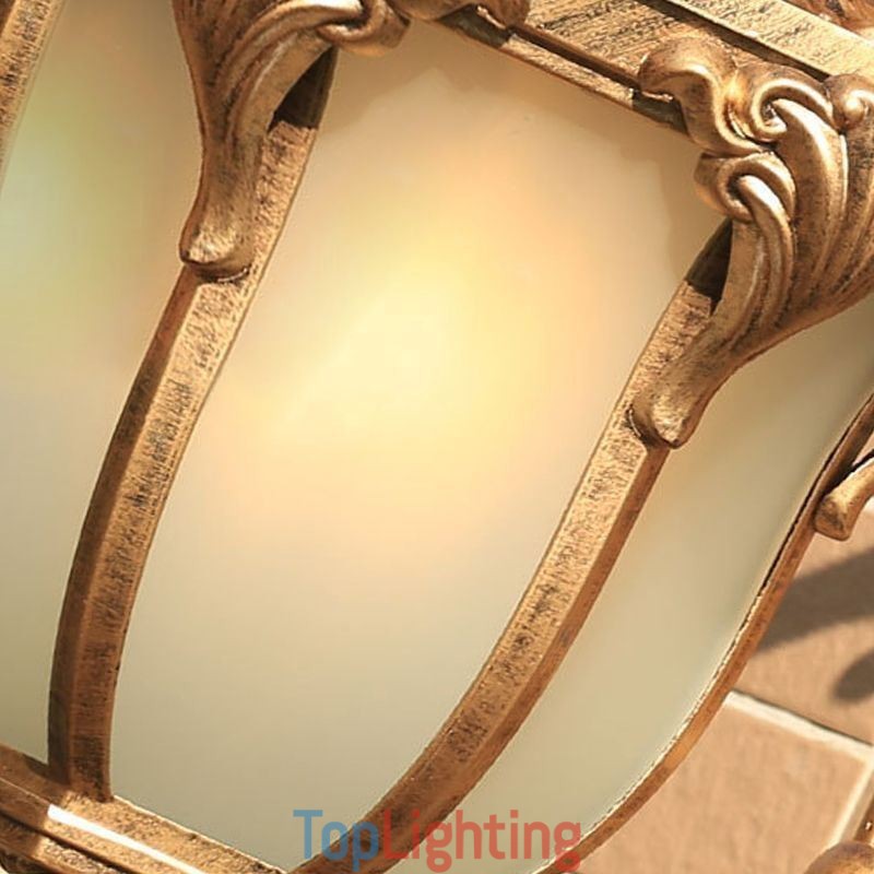 European Retro Outdoor Light Waterproof Carved Wall Light Courtyard Corridor