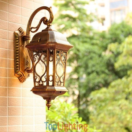 European Retro Outdoor Wall Sconce Waterproof Carved Wall Light European Retro Outdoor Wall Sconce Waterproof Carved Wall Light