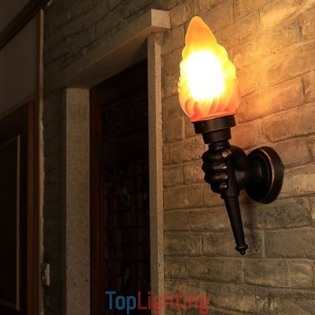 European Retro Outdoor Wall Light Waterproof Torch Shape Wall Sconce European Retro Outdoor Wall Light Waterproof Torch Shape Wall Sconce