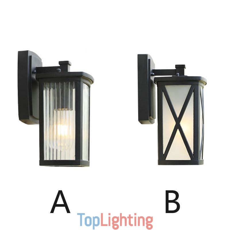 Modern Simple Outdoor Light Waterproof Square Column Wall Light Courtyard Corridor