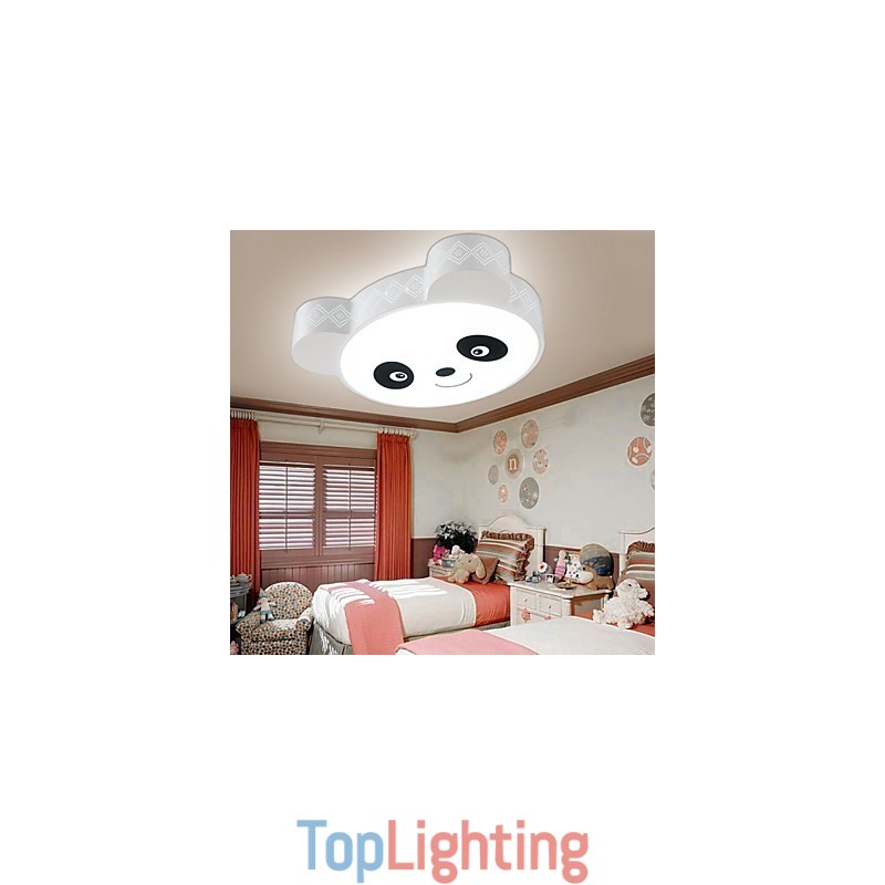 Remote Control Flush Mount Ceiling Light Modern White+Warm White Light With Remote
