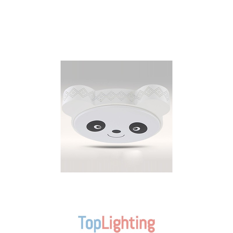 Remote Control Flush Mount Ceiling Light Modern White+Warm White Light With Remote