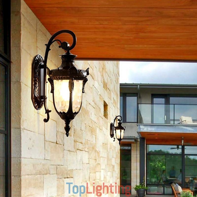 European Outdoor Light Waterproof Single Head Wall Light Courtyard Corridor Garden