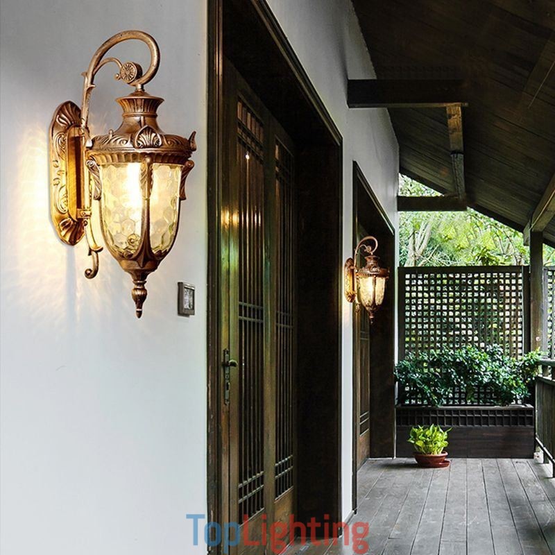 European Outdoor Light Waterproof Single Head Wall Light Courtyard Corridor Garden