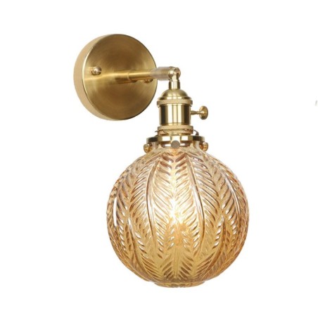 Modern Bean Wall Light with Ball Glass Shade Modern Bean Wall Light with Ball Glass Shade