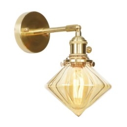 Modern Wall Light with Glass Shade