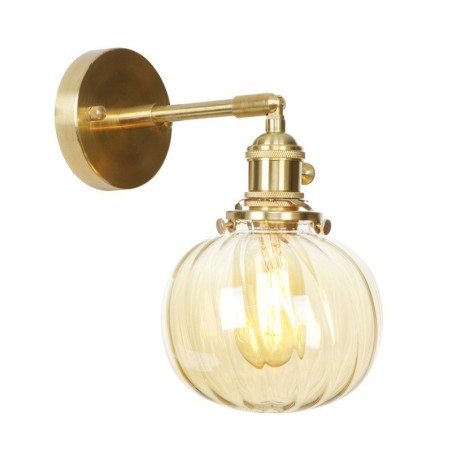 Modern Bean Wall Light with Ball Glass Shade Modern Bean Wall Light with Ball Glass Shade