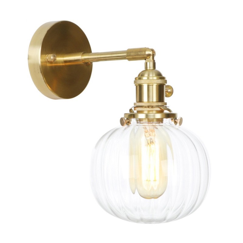 Modern Bean Wall Light with Ball Glass Shade