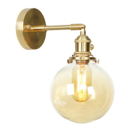 Modern Bean Wall Light with Ball Glass Shade Modern Bean Wall Light with Ball Glass Shade
