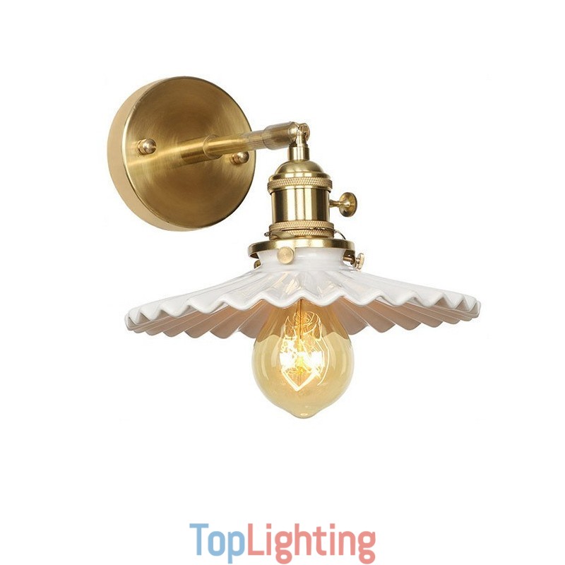 Modern Wall Light with Ceramics Shade
