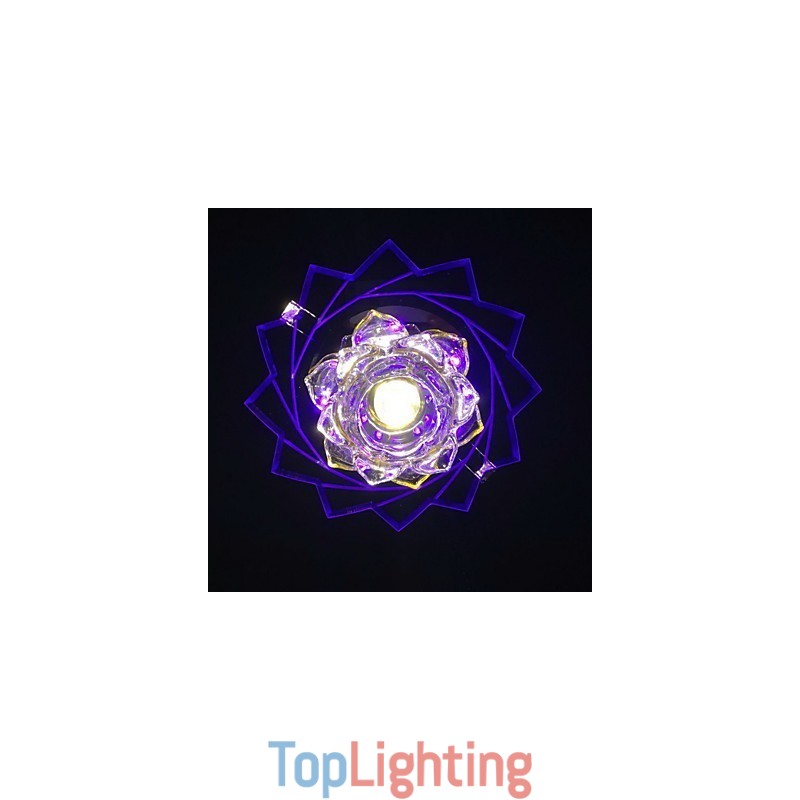 Modern Contemporary Crystal Metal Flush Mount