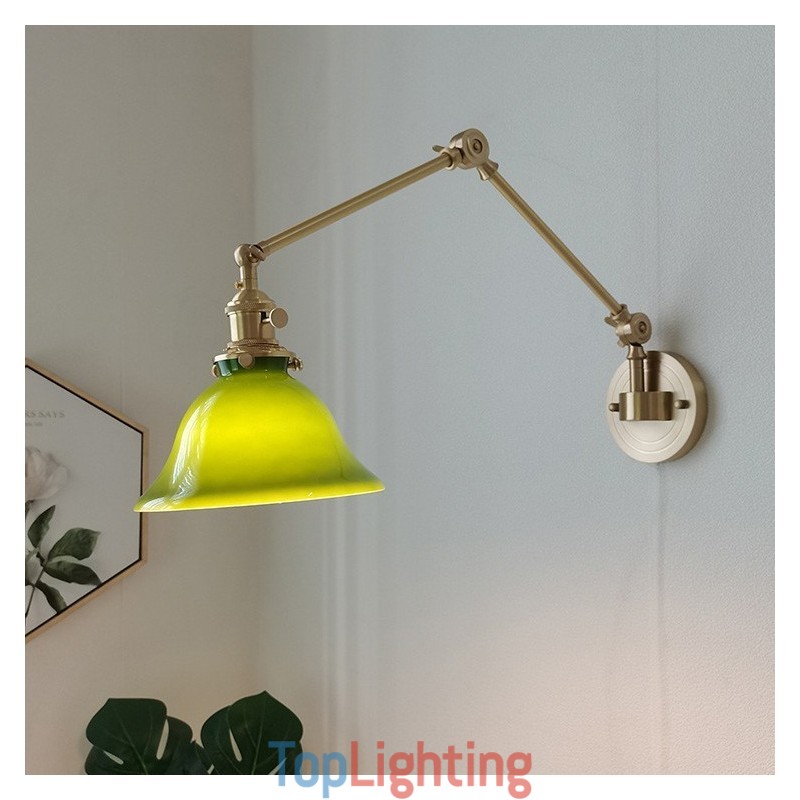 Modern Wall Light with Glass Shade