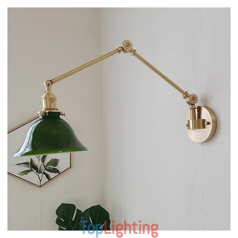 Modern Wall Light with Glass Shade