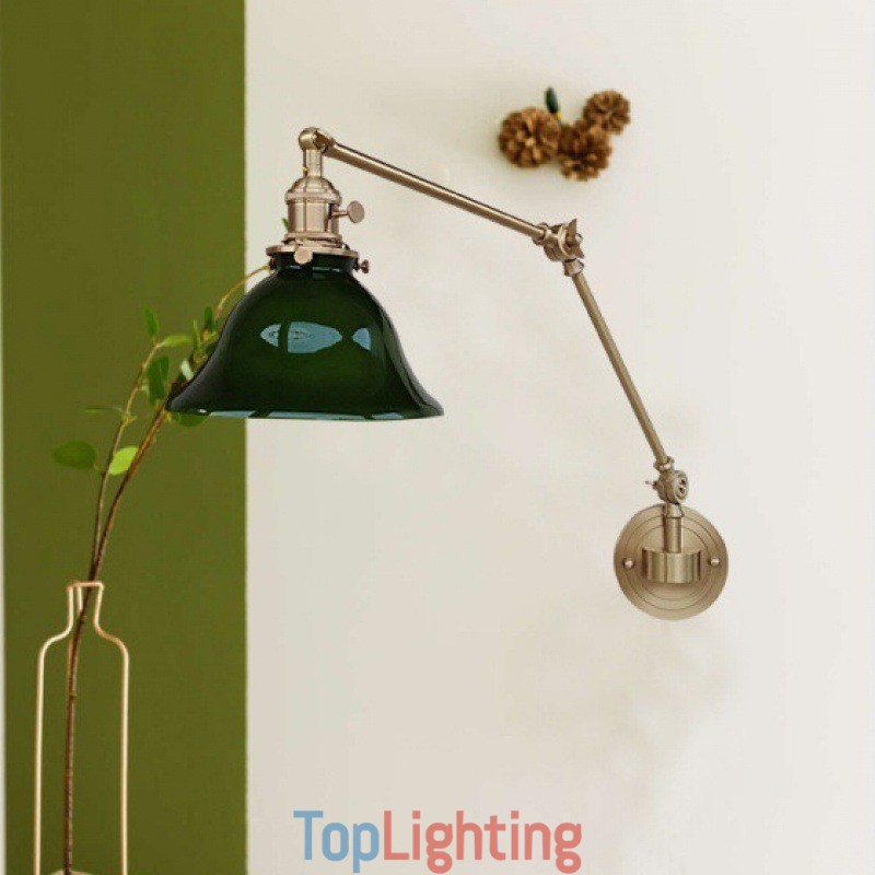 Modern Wall Light with Glass Shade
