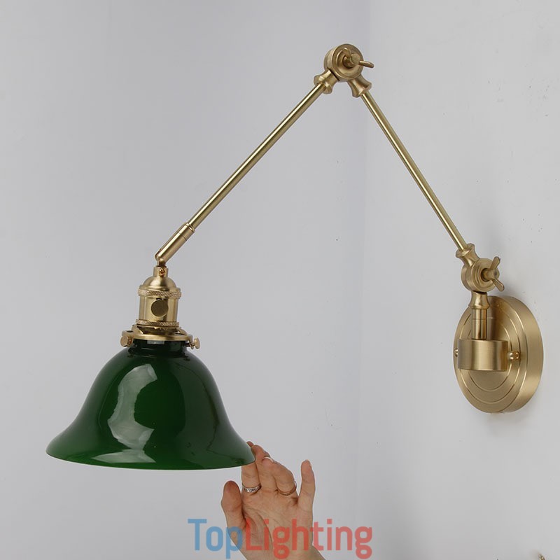 Modern Wall Light with Glass Shade