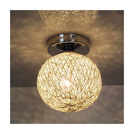 Modern Contemporary Lantern Globe Chrome Metal Flush Mount Modern Contemporary Lantern Globe Chrome Metal Flush Mount