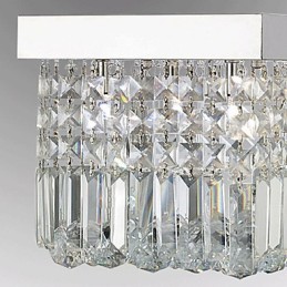 Modern Contemporary Crystal Metal Flush Mount