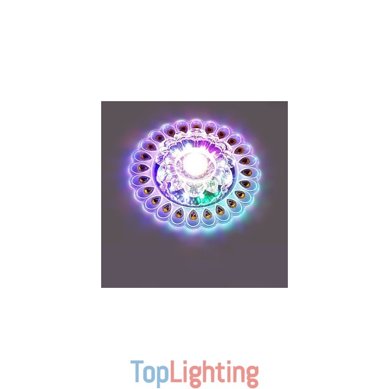 Crystal Ceiling Lamp Spotlight SMD 3W Creative Lamp Tube Light Colorful Color Dome Light