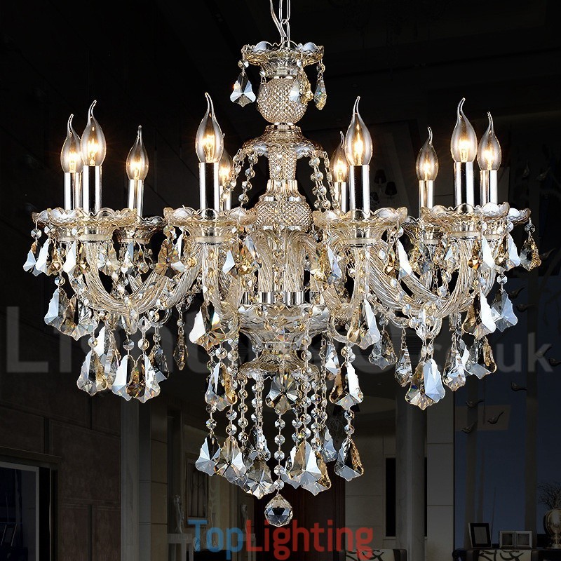 Cognac Crystal Color Pendant Light Crystal Modern Contemporary Traditional Classic Retro Lantern Country