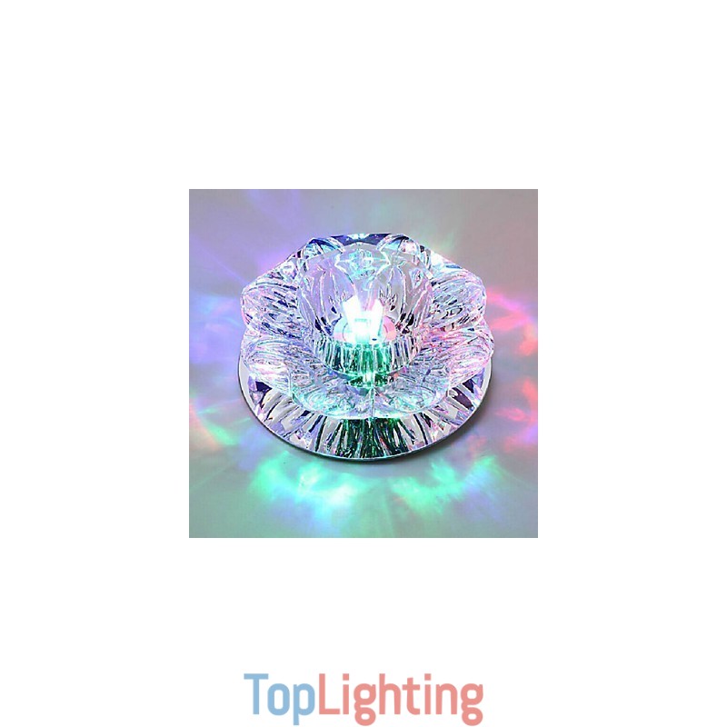 Crystal Ceiling Lamp Spotlight SMD 3W Creative Lamp Tube Light Colorful Color Dome Light