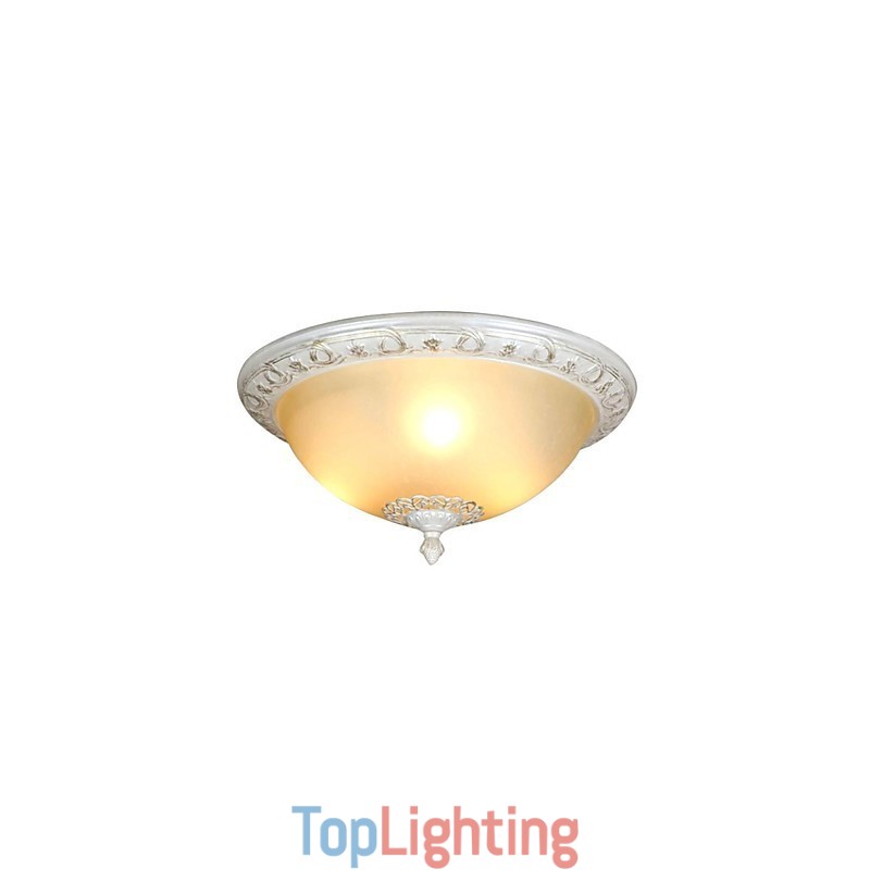 Retro Chrome Metal Flush Mount