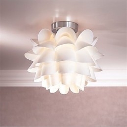 White Flower Ceiling Light 1 Light Pendant Hanging Lamp Fixture
