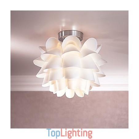 White Flower Ceiling Light 1 Light Pendant Hanging Lamp Fixture White Flower Ceiling Light 1 Light Pendant Hanging Lamp Fixture