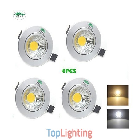 4PCS Zweihnder 3W 300Lm COB Ceiling Lamp Downlight Warm White Light 4PCS Zweihnder 3W 300Lm COB Ceiling Lamp Downlight Warm White Light
