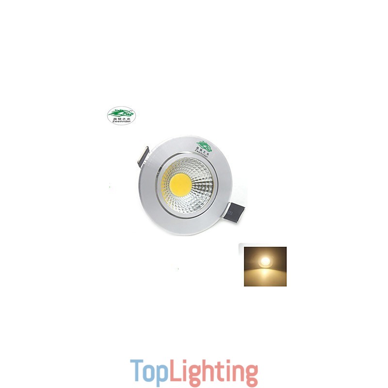 4PCS Zweihnder 3W 300Lm COB Ceiling Lamp Downlight Warm White Light
