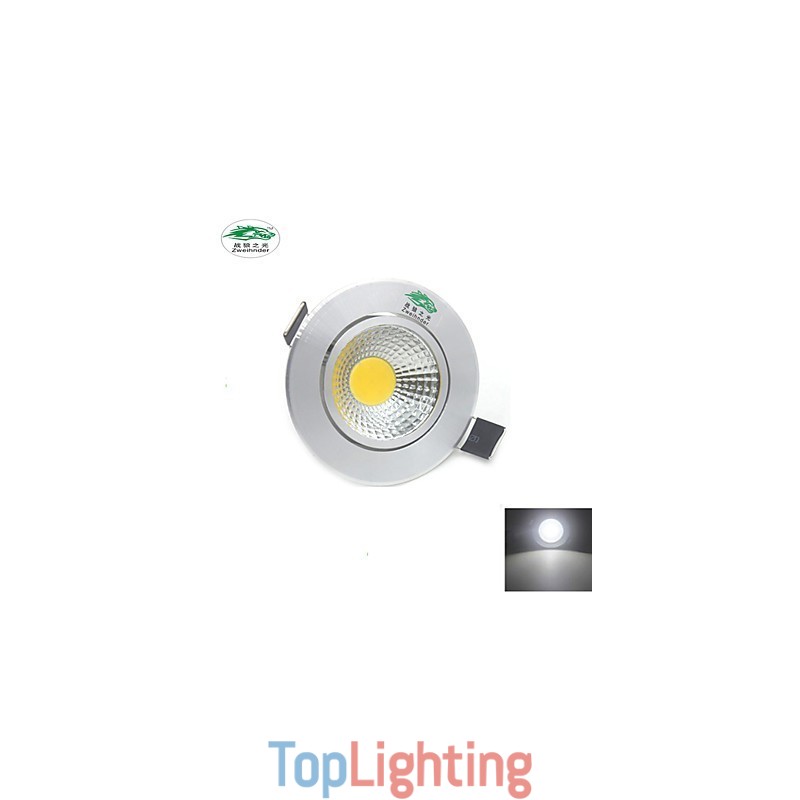 4PCS Zweihnder 3W 300Lm COB Ceiling Lamp Downlight Warm White Light
