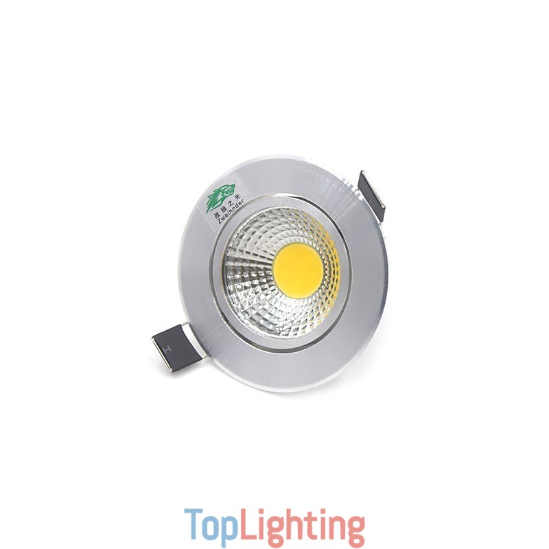 4PCS Zweihnder 3W 300Lm COB Ceiling Lamp Downlight Warm White Light
