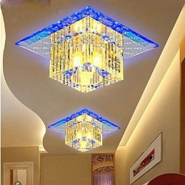Mini Crystal Ceiling Lamp Spotlight SMD 3W Creative Lamp Tube Light Colorful Color Square Dome Light
