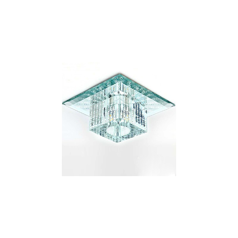 Mini Crystal Ceiling Lamp Spotlight SMD 3W Creative Lamp Tube Light Colorful Color Square Dome Light