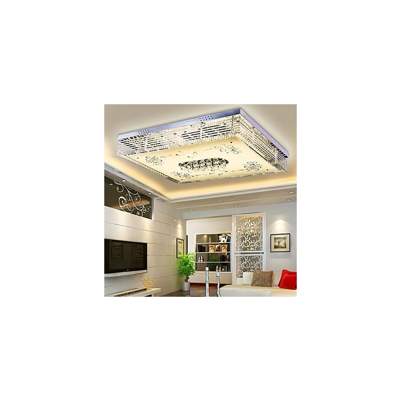 Flush Mount Crystal Modern Contemporary Metal