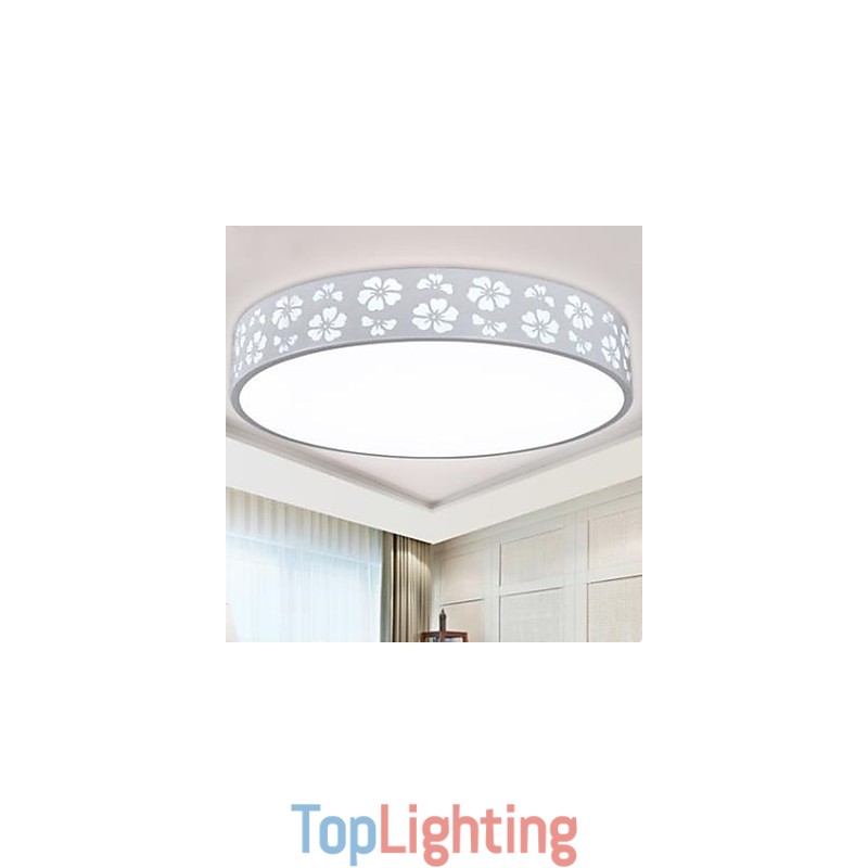 Wrought Iron Hollow Out Plum Blossom Side Circular Dome Light