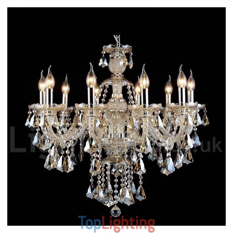 Cognac Crystal Color Pendant Light Crystal Modern Contemporary Traditional Classic Retro Lantern Country