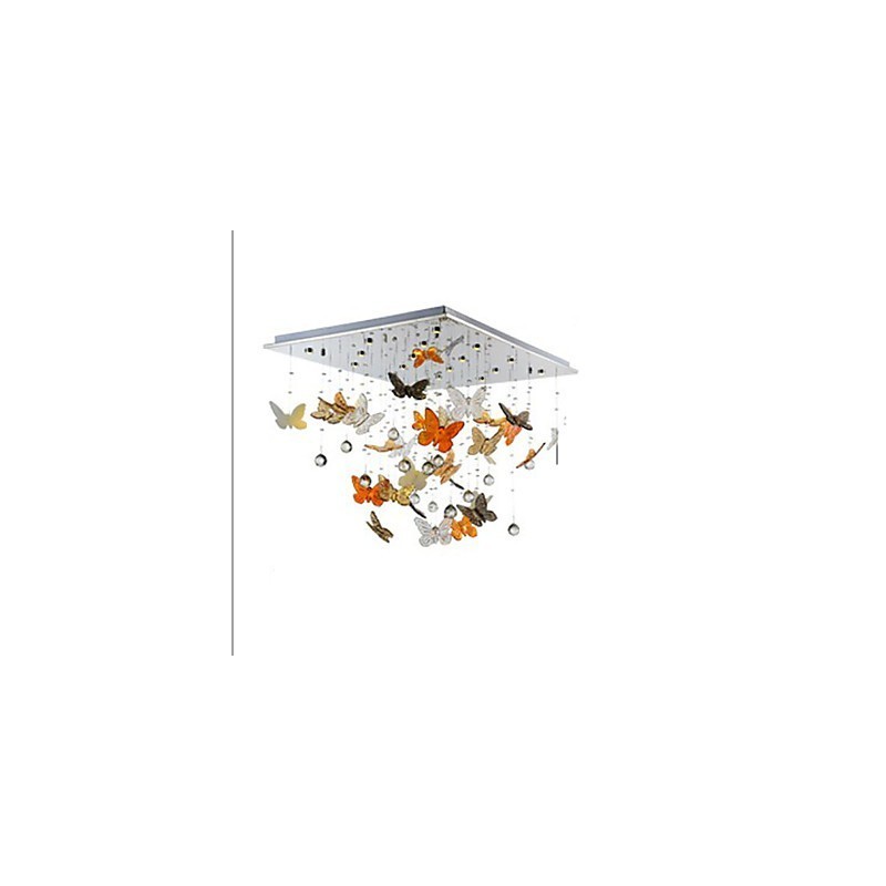 Crystal Lamp Circular Butterfly Crystal Lamp
