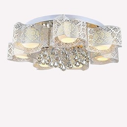 Flush Mount Crystal Modern Contemporary Metal
