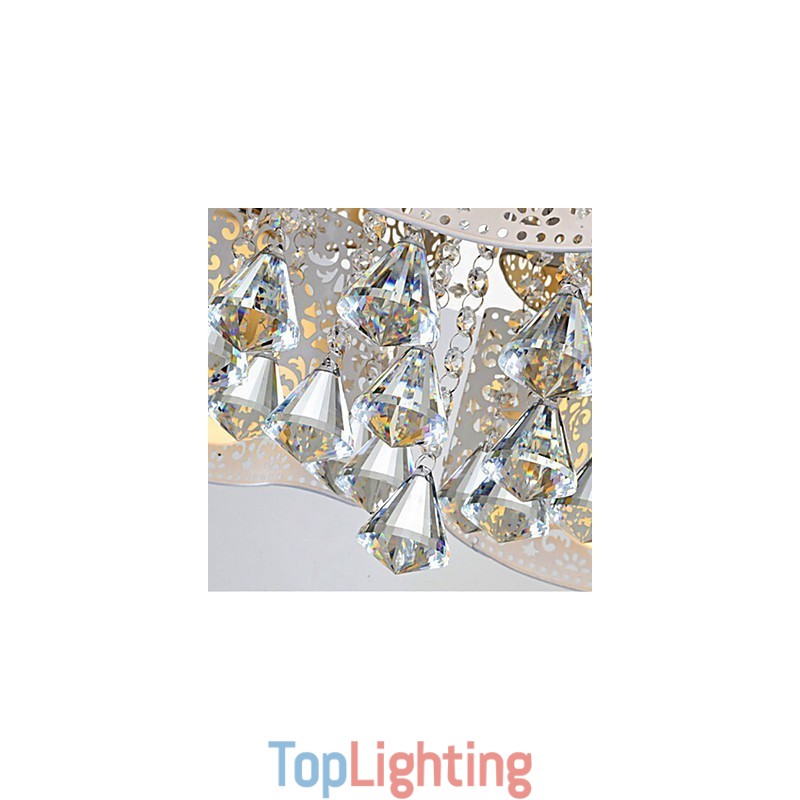 Flush Mount Crystal Modern Contemporary Metal