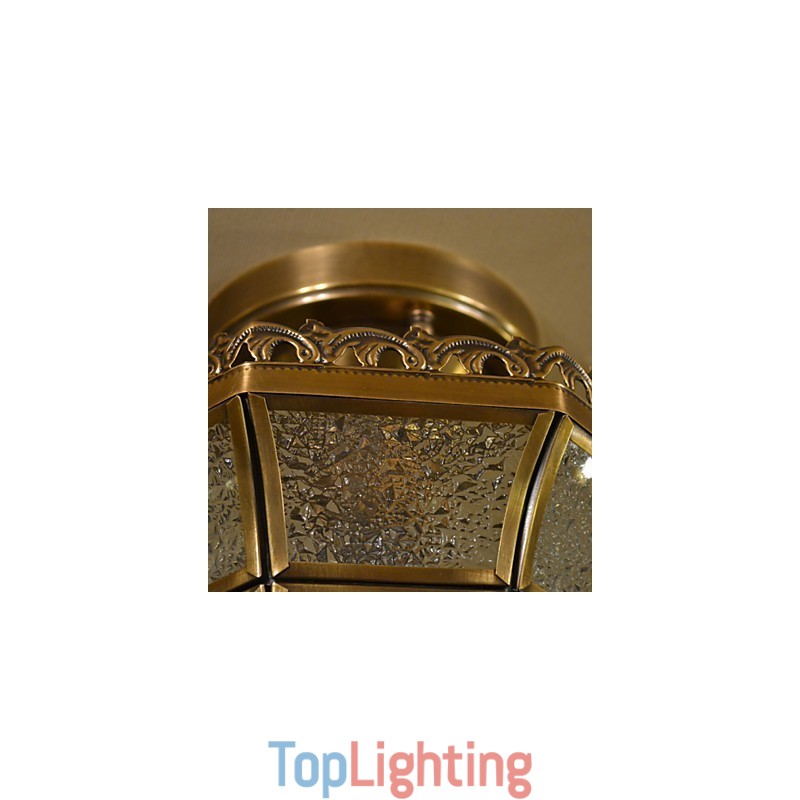 Traditional Classic Mini Style Brass Metal Flush Mount Spot Lights