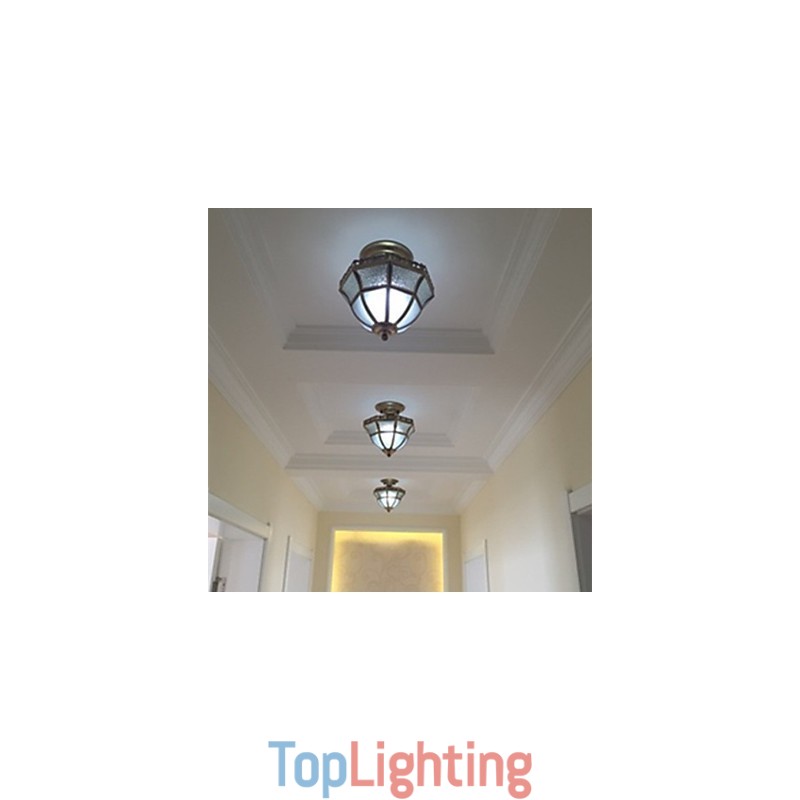 Traditional Classic Mini Style Brass Metal Flush Mount Spot Lights