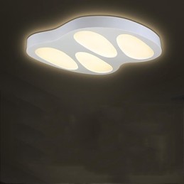 Flush Mount No Polar Light with Remote Control Modern Contemporary