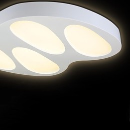 Flush Mount No Polar Light with Remote Control Modern Contemporary
