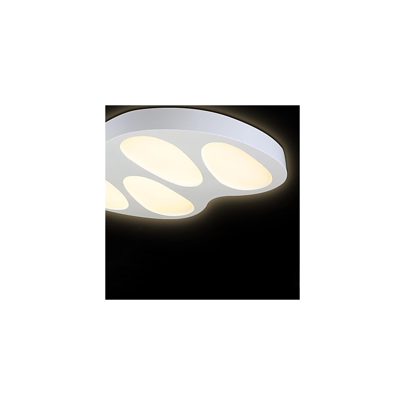 Flush Mount No Polar Light with Remote Control Modern Contemporary